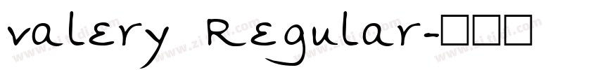 valery Regular字体转换